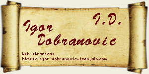 Igor Dobranović vizit kartica